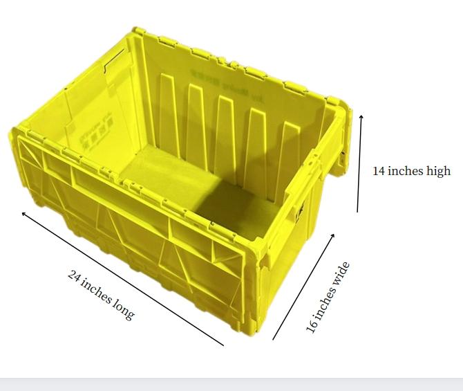 Free Plastic Moving Bins for Small Items